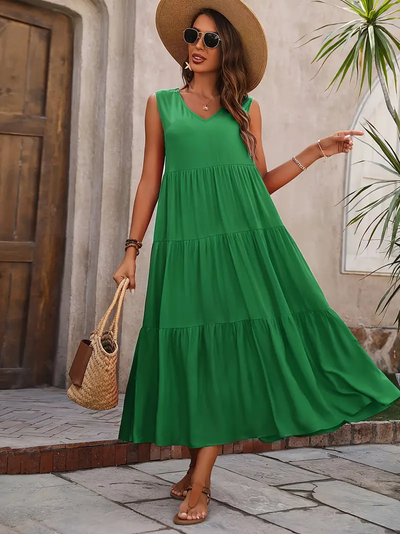 Kimberly - Casual Loose-Fit Dress with Ruffle Hem