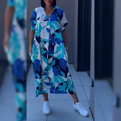 Jamie –  Figure-Flattering Floral Dress