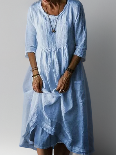 Julie - Summer Pleated Midi Dress