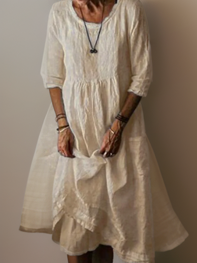 Julie - Summer Pleated Midi Dress