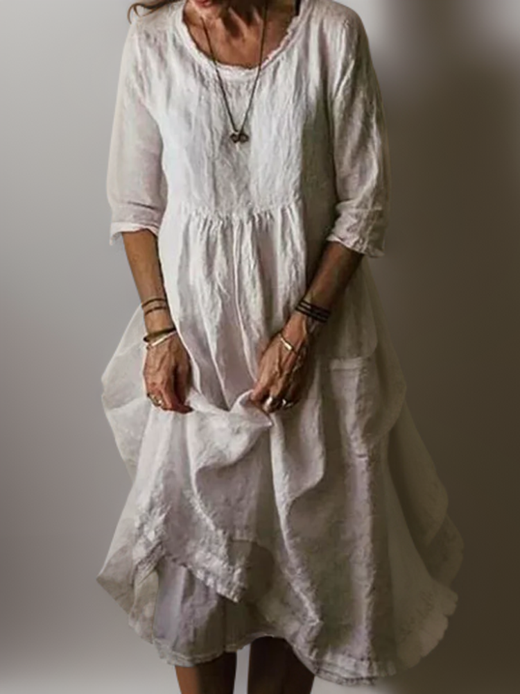 Julie - Summer Pleated Midi Dress