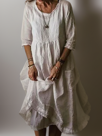 Julie - Summer Pleated Midi Dress