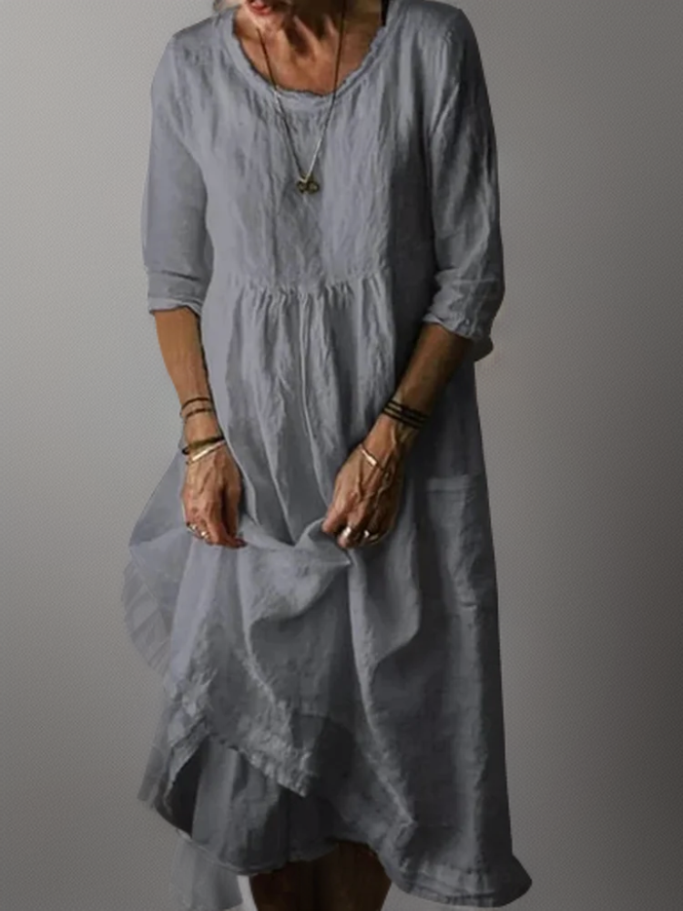 Julie - Summer Pleated Midi Dress