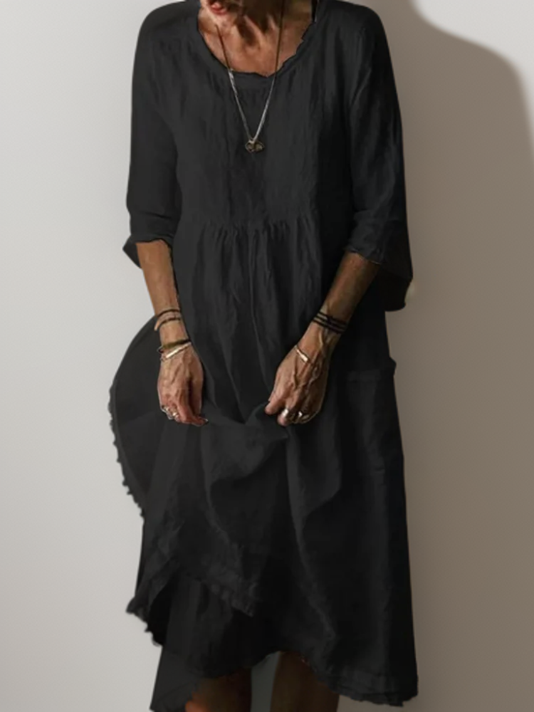 Julie - Summer Pleated Midi Dress