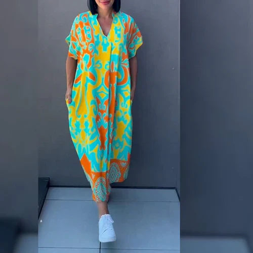 Jamie –  Figure-Flattering Floral Dress