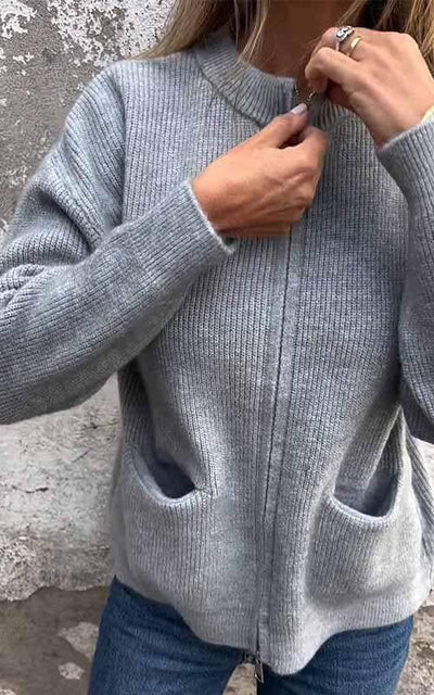Marcia - Cozy Zip-Up Sweater