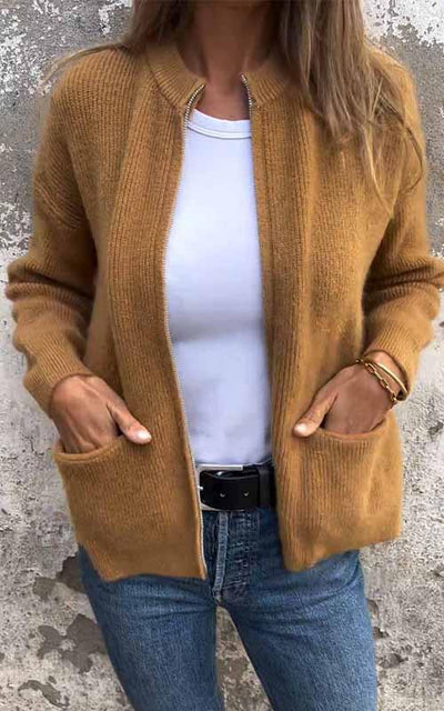 Marcia - Cozy Zip-Up Sweater