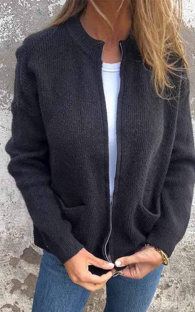 Marcia - Cozy Zip-Up Sweater