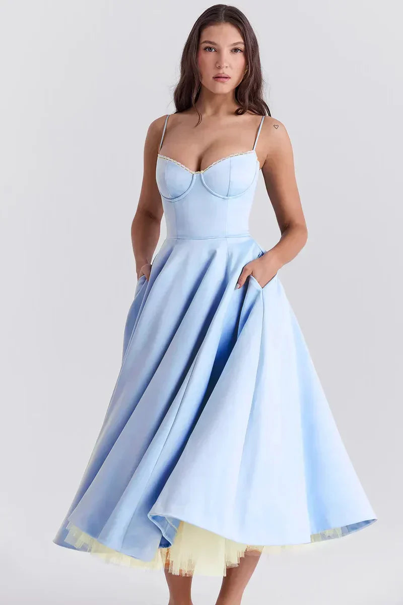 Trixie - Luxury Spaghetti Strap Princess Dress