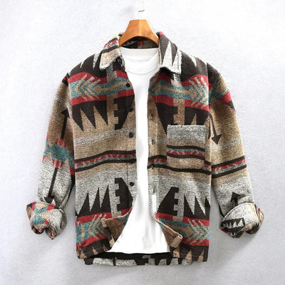 Benjamin™ - Stylish Tribal Print Button-Up Jacket For Men