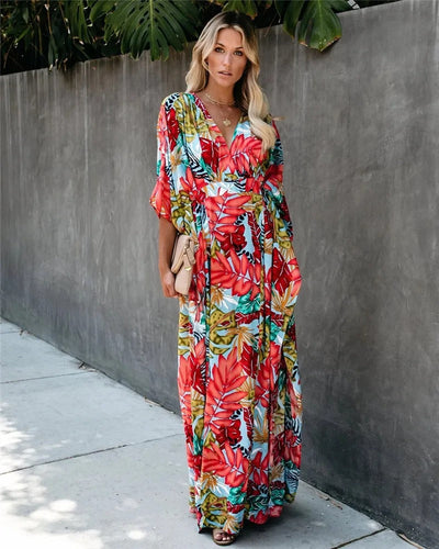 Jade - Boho Breeze Kimono Maxi Dress