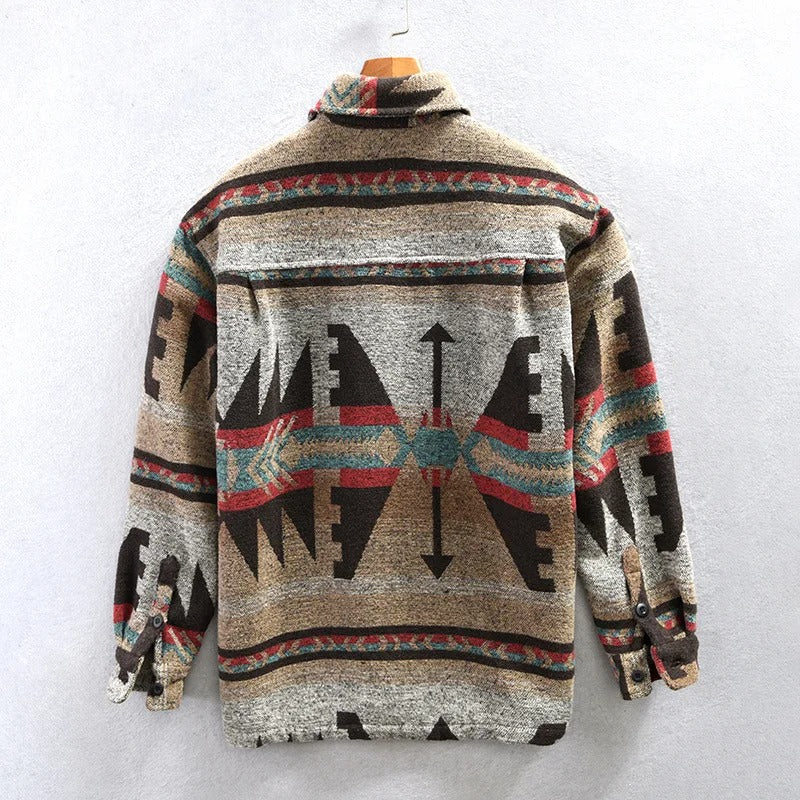Benjamin™ - Stylish Tribal Print Button-Up Jacket For Men