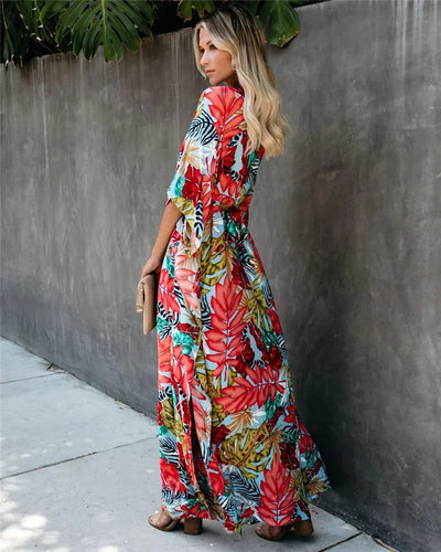 Jade - Boho Breeze Kimono Maxi Dress