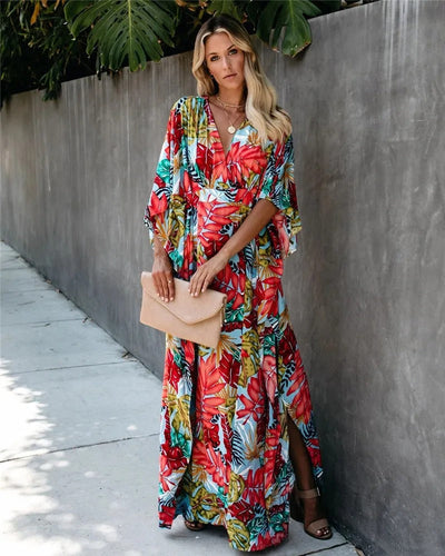 Jade - Boho Breeze Kimono Maxi Dress
