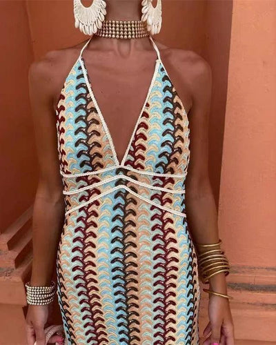 Kiara - Boho Crochet Beach Tunic Dress
