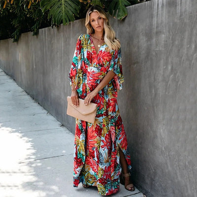 Jade - Boho Breeze Kimono Maxi Dress