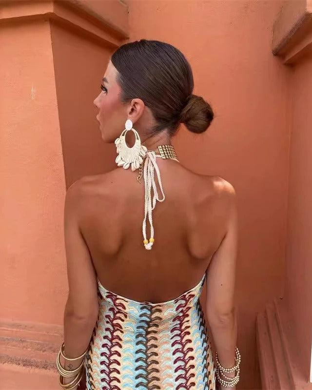 Kiara - Boho Crochet Beach Tunic Dress