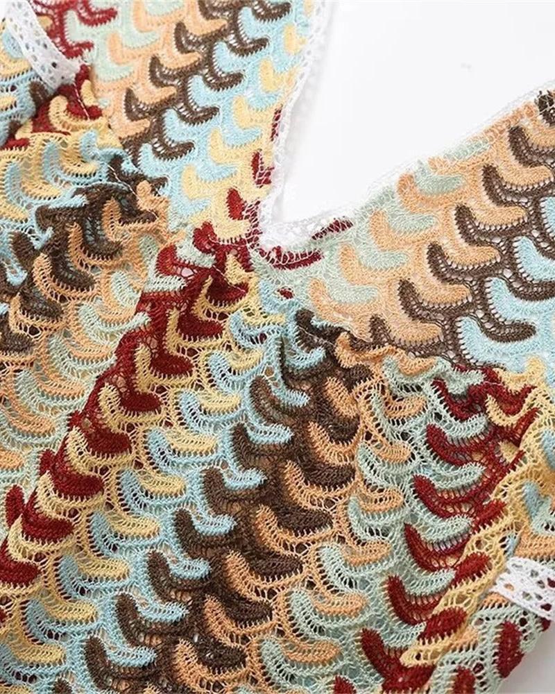 Kiara - Boho Crochet Beach Tunic Dress