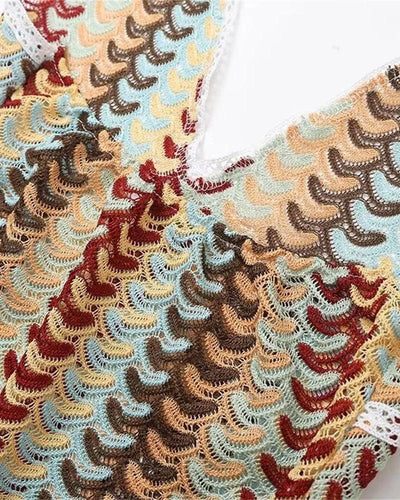 Kiara - Boho Crochet Beach Tunic Dress