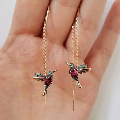 Hummingbird earrings