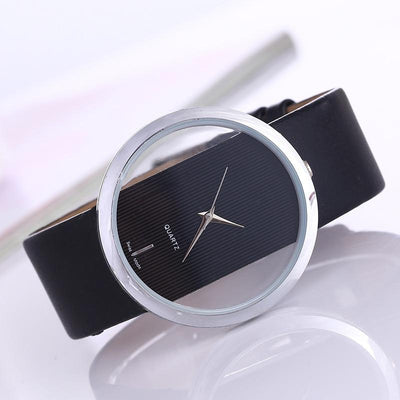 Olivia™ - Elegant Transparent Dial Quartz Watch