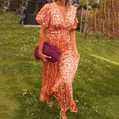 Amelia™ - Elegant Floral Maxi Dress