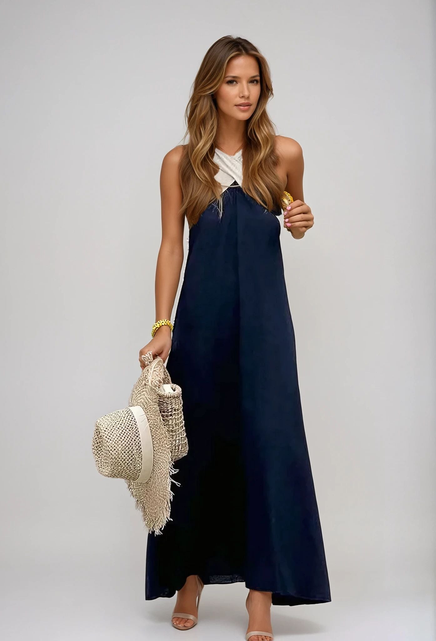 Lexi - Stylish Crossover Neckline Dress