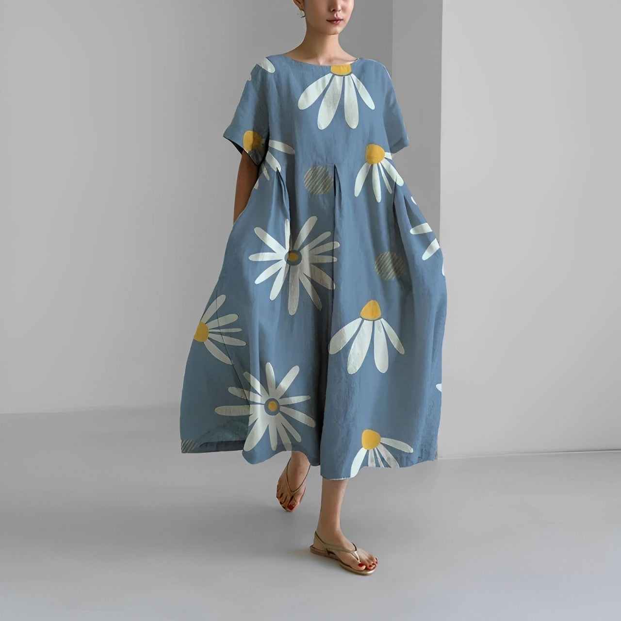 Eliza - Retro Big Swing Loose Maxi Dress